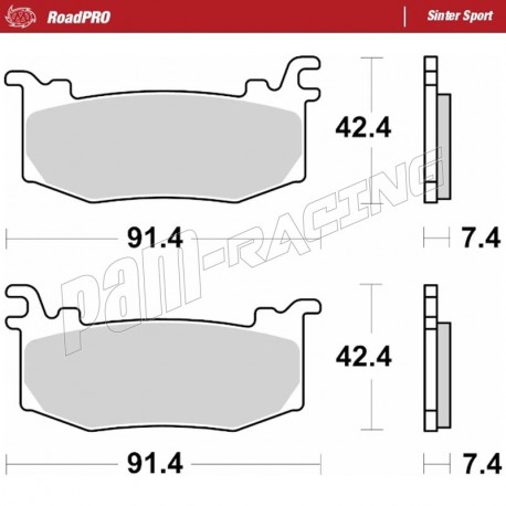 Plaquettes de frein avant RoadPRO Sinter sport pour étriers HYPURE MOTO MASTER RSV4 1100/Factory, Panigale V4/S, Streetfighter V