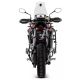 Silencieux homologué ou racing  aluminium noir VELOCE ARROW Tiger 850/900 2020-2023 avec valises latérales