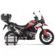 Silencieux homologué ou racing  aluminium noir VELOCE ARROW Tiger 850/900 2020-2023 avec valises latérales