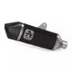 Silencieux homologué ou racing  aluminium noir VELOCE ARROW Tiger 850/900 2020-2023 avec valises latérales