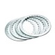 Kit 4 disques lisses d'embrayage acier TRW/LUCAS XV125/S 1997-2001, XV250/S 1989-2004