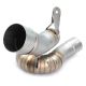 Tube intermédiaire titane pour silencieux GTR0105TOM 1200 Speed Triple RR/RS 2021-2024 SPARK