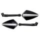 Rétroviseur aluminium X4 Line droit + gauche M10 noir brillant  DB RACE