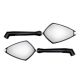 Rétroviseur aluminium X4 Line droit + gauche M10 noir brillant  DB RACE