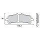 Plaquettes de frein avant Brembo LA Sinter Route APRILIA, BIMOTA, BMW, DUCATI, HONDA, HUSQVARNA, KAWASAKI, KTM, MV AGUSTA...