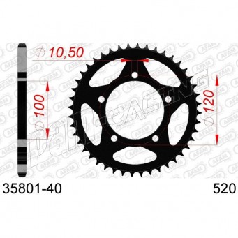 Couronne acier 520 AFAM APRILIA