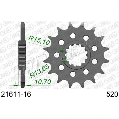 Pignon de sortie de boite racing 520 R1 2015-2024, FZ8, MT-07, MT-09, MT-10 AFAM
