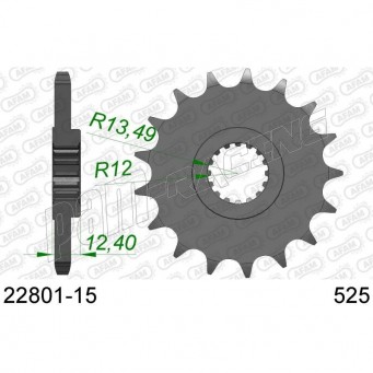 Pignon de sortie de boite AFAM 525 SUZUKI GSXR 1000 2017-2021