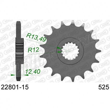 Pignon de sortie de boite AFAM 525 SUZUKI GSXR 1000 2017-2021