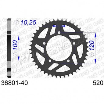 Couronne aluminium AFAM 520 APRILIA