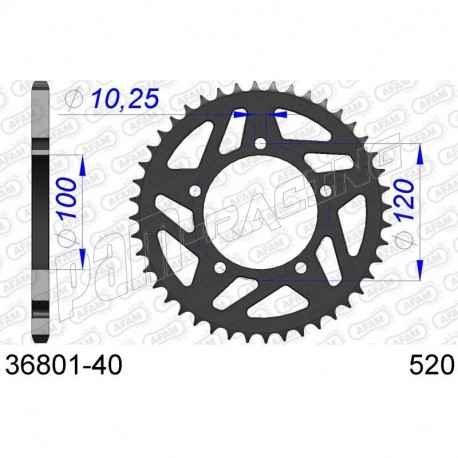 Couronne aluminium AFAM 520 APRILIA
