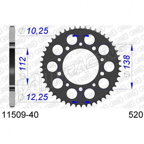 Couronne Aluminium AFAM 520 HONDA 11509 Couronne Aluminium AFAM 520 HONDA 11509