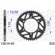 Couronne alu racing 520 GSXR 600/750/1000 / R1 / R6 / FZ1 / FZ6 / MT-09 / XJR 1300 AFAM