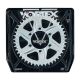Couronne 530 aluminium VORTEX pour jantes PVM avec centrage 80 mm