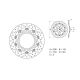 Disque de frein avant fixe série ORO 298 mm Brembo FZ6, MT-03, MT-07, MT-09, Tracer 7, Tracer 9, XJ6, XSR 900