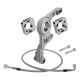 Support inversé d'étrier arrière origine R1 2015-2026 aluminium argent
