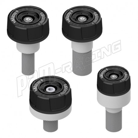 Tampons de protection d'axe de roue avant & arrière GB Racing GSXR600 2004-2005