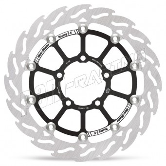 Disque de frein avant flottant RACING FLAME 320 mm ep 5.0 mm Moto-Master Scrambler, Speed Triple, Rocket 3, Tiger