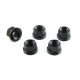 Ecrous de couronne titane M12x1.50 mm PACK X5 PRO-BOLT