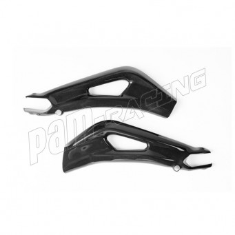 Protections de bras oscillant carbone brillant LIGHTECH Street Triple 765 R/RS/S 2017-2025