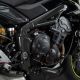 Protections de cadre carbone brillant LIGHTECH Street Triple 765 R/RS/S 2017-2025