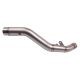 Tube intermédiaire inox de remplacement pour ligne complète ZX6R 2009-2016, ZX6R 636 2013-2016, 2019-2026 SPARK