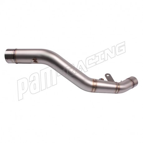 Tube intermédiaire inox de remplacement pour ligne complète ZX6R 2009-2016, ZX6R 636 2013-2016, 2019-2026 SPARK
