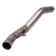 Tube intermédiaire inox de remplacement pour ligne complète ZX6R 2009-2016, ZX6R 636 2013-2016, 2019-2026 SPARK