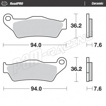 Plaquettes de frein avant ou arrière céramique RoadPro MOTO MASTER