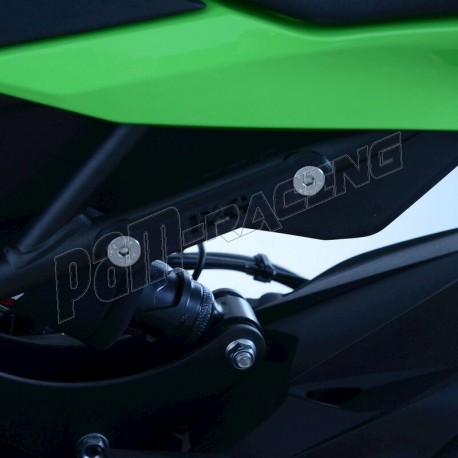 Caches orifice reposes-pied arrière R&G RACING GSX-S 1000 GT 2022-2024, GSX-S 1000 GX 2024, ZX-25R 2020-2024