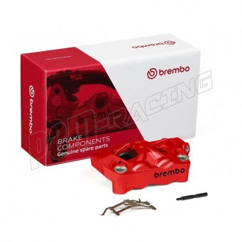 Etriers de frein radiaux forgés monobloc HPK BREMBO HYPURE Prime P4 30 100 MM logo noir