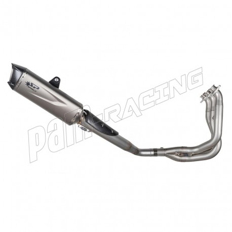 Ligne 3/4 inox/titane silencieux FORCE EVO Street Triple 765R/S/RS, Daytona Moto2 765 2017-2026 SPARK