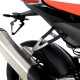 Support de silencieux + cache orifice gauche R&G RACING RSV4 1100 Factory 2019-2024, Tuono V4 1100 2021-2024