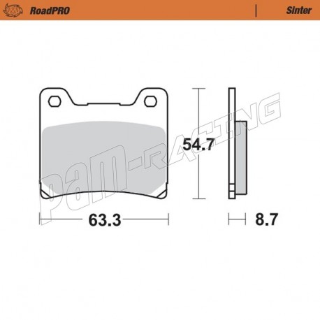 Plaquettes de frein avant Sinter Route MOTO MASTER YAMAHA