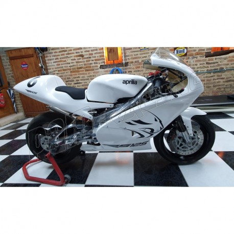 Carénage poly complet racing fibre de verre RS125 1999-2005