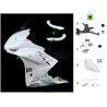 Carénage poly avant racing 9 parties fibre de verre conversion RSV4 SRT FAIRINGS Tuono V4 2011-2020
