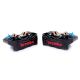 Paire d'étriers de frein radiaux taillés masse BREMBO GP4-RB P4 30/34 NOIR 100mm