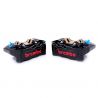Paire d'étriers de frein radiaux taillés masse BREMBO GP4-RB P4 30/34 NOIR 100mm