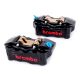 Paire d'étriers de frein radiaux taillés masse BREMBO GP4-RB P4 30/34 NOIR 100mm