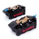 Paire d'étriers de frein radiaux taillés masse BREMBO GP4-RB P4 30/34 NOIR 100mm