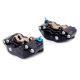 Paire d'étriers de frein radiaux taillés masse BREMBO GP4-RB P4 30/34 NOIR 100mm