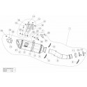 Pièces de rechange pour silencieux SLIP-ON carbone Akrapovic RSV4 RF/RR 2017-2020, TUONO V4 1100 2017-2020
