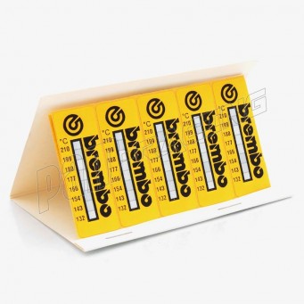 Etiquette thermosensible thermal sticker Brembo pour étriers de frein