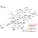 Pièces de rechange pour commandes reculées Bonamici Racing RSV4, Tuono V4 2017-2024