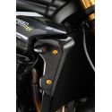 Panneaux pour radiateur carbone brillant Lightech 1200 Speed Triple RR/RS/RX 2021-2025