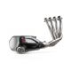 Ligne d'échappement complète homologuée inox Akrapovic CB650R, CBR650R 2019-2026