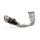 Ligne d'échappement racing inox/titane Akrapovic Trident 660 2021-2025