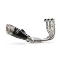 Ligne d'échappement racing inox/titane Akrapovic Trident 660 2021-2025