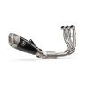 Ligne d'échappement racing inox/titane Akrapovic Trident 660 2021-2025