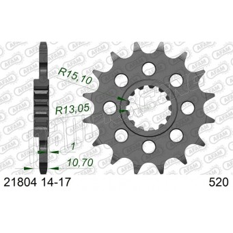 Pignon de sortie de boite AFAM 520 R1 1998-2014